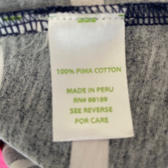 Lilly Pulitzer Navy White Punk Striped Linden A-Line Nautical Dress Sz L - Picture 6 of 10